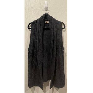 LOOK BY M Grey Sleeveless Cardigan